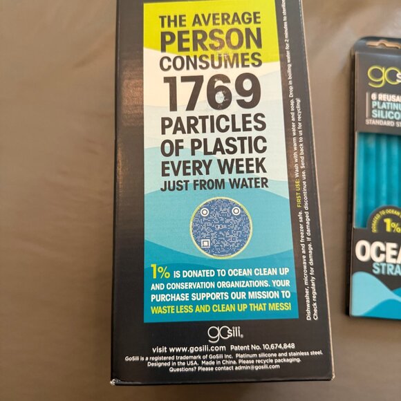 goSili Ocean Cups and Straws bundle - Picture 4 of 7